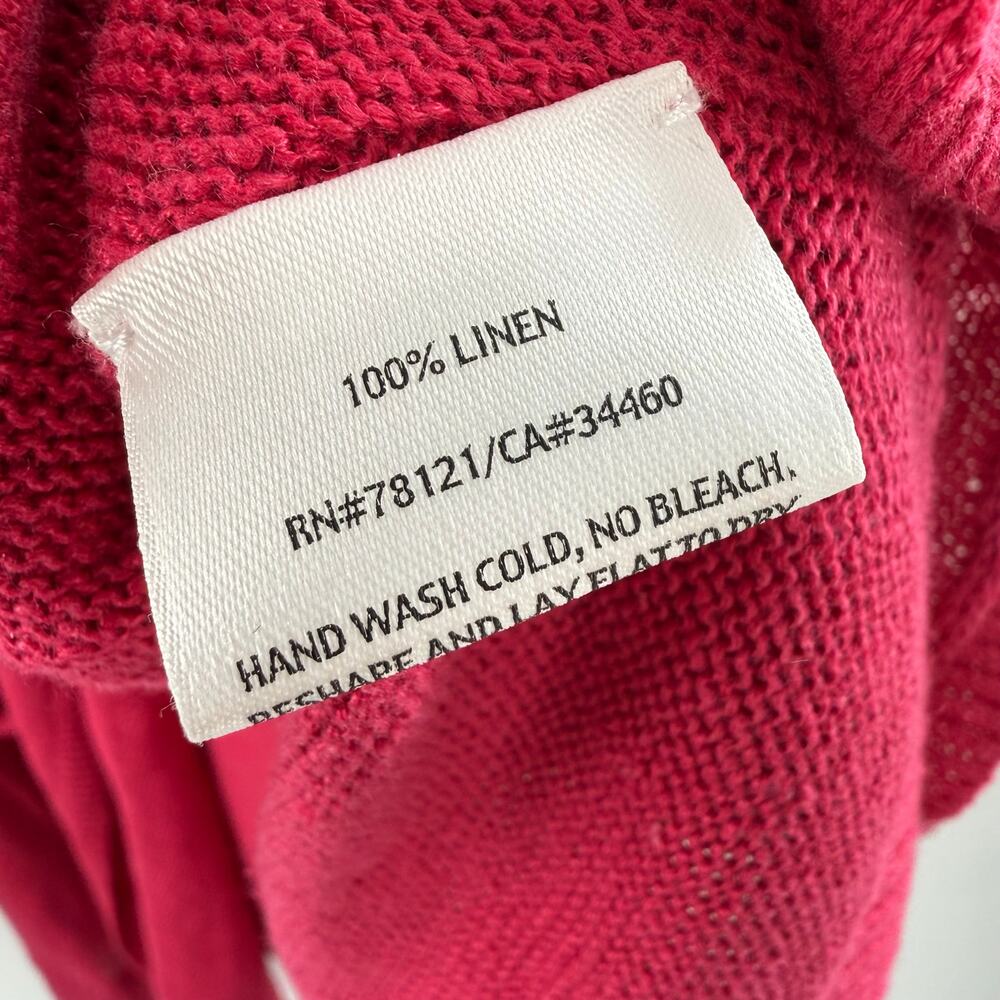 Eileen Fisher Cardigan Women's 1X NEW 100% linen knit cascade plus curvy NWOT - Picture 13 of 15